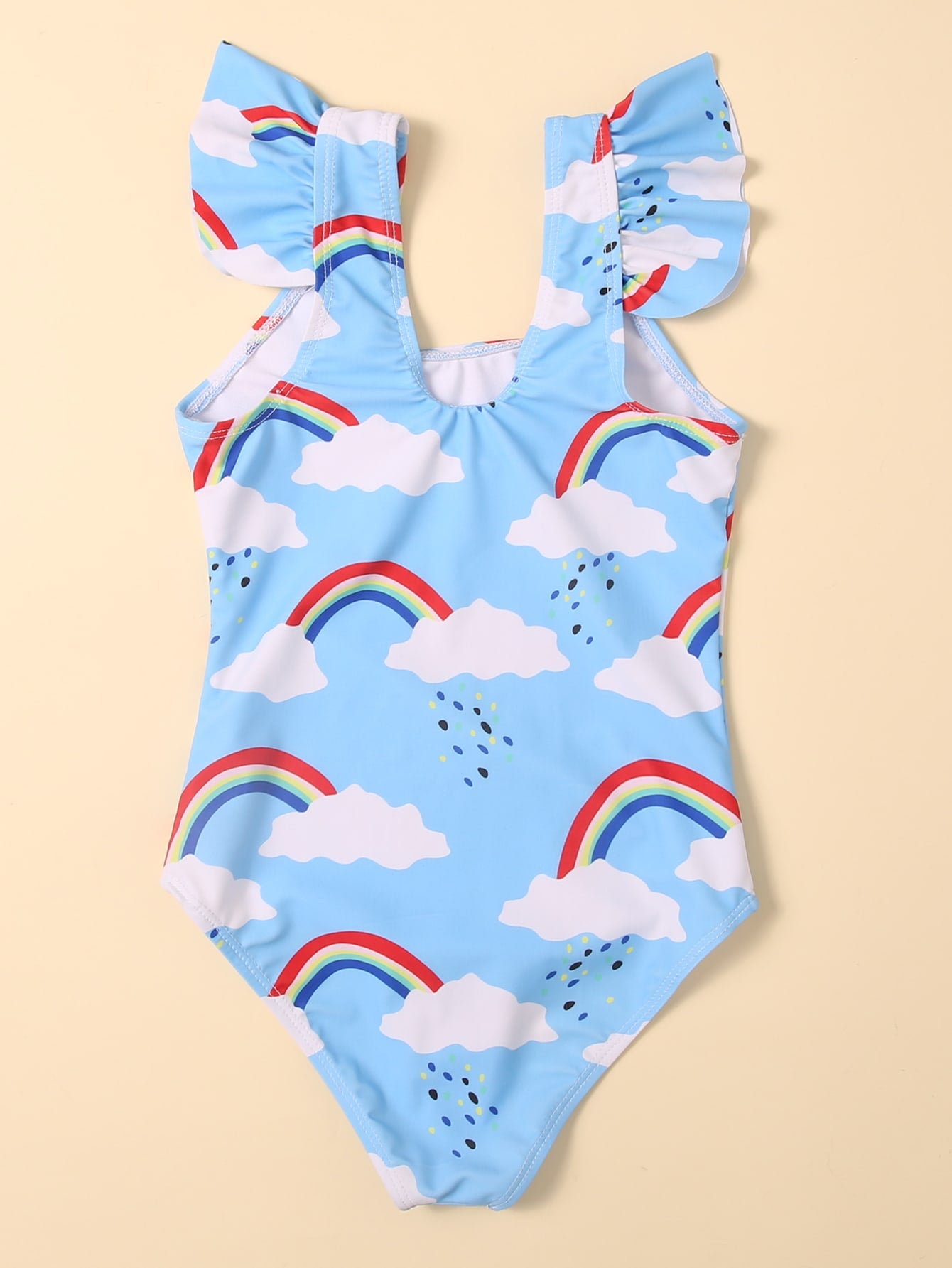 Ruffled Rainbow Swimsuit