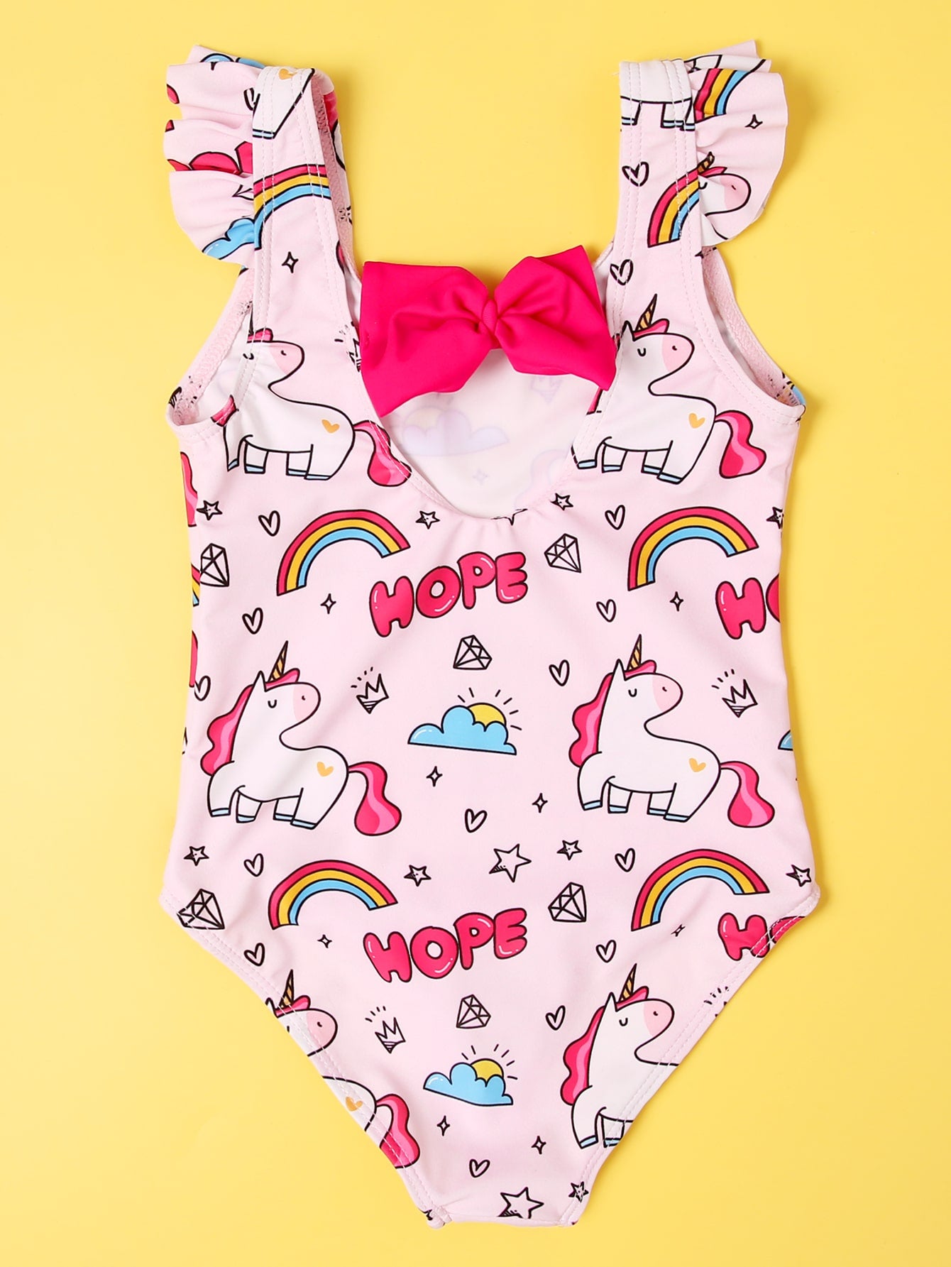 Toddler Pink Unicorn Swimsuit
