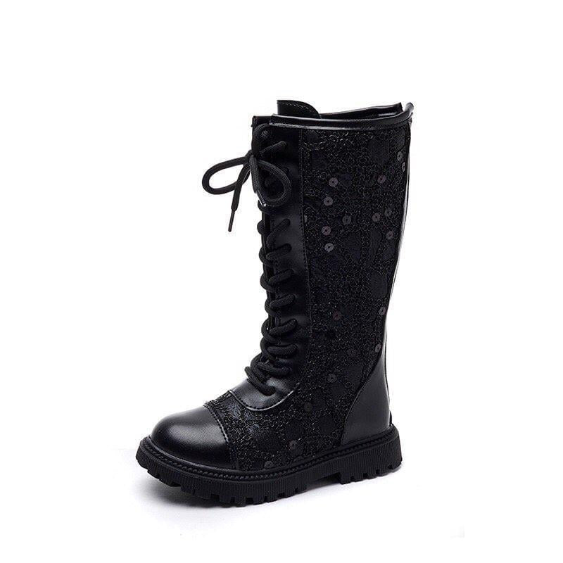 PRE-ORDER Childrens Sparkle High Boots-(6/9)