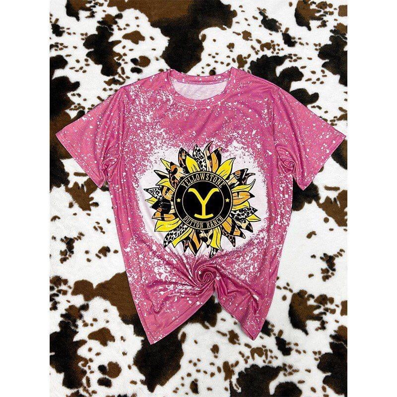 PRE-ORDER Yellowstone Flower Splatter Tees-(6/2)