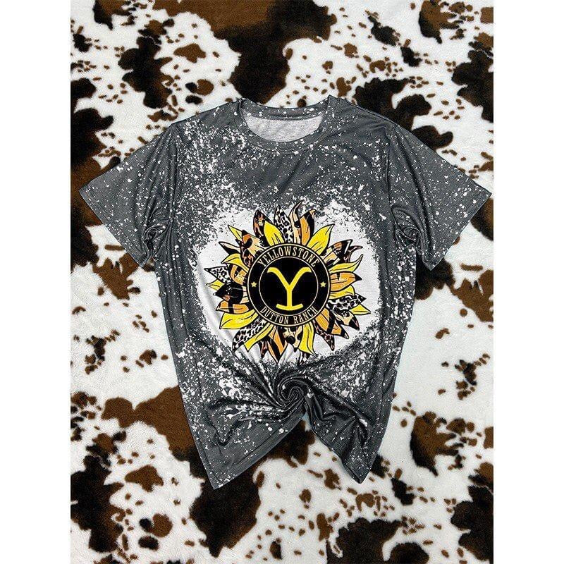 PRE-ORDER Yellowstone Flower Splatter Tees-(6/2)