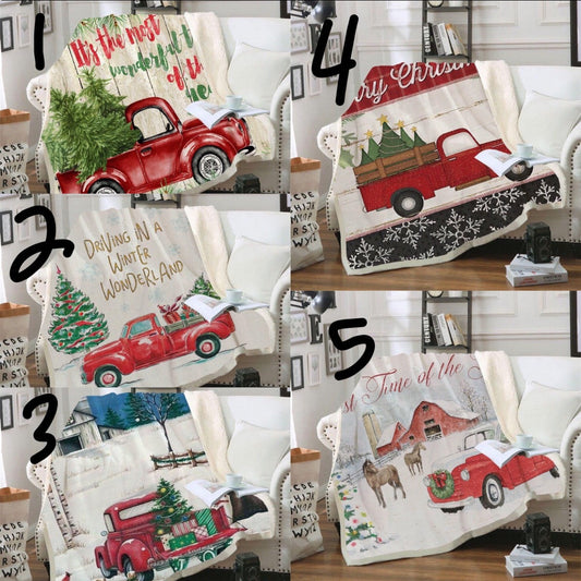 PRE-ORDER Christmas Blankets-(10/3)